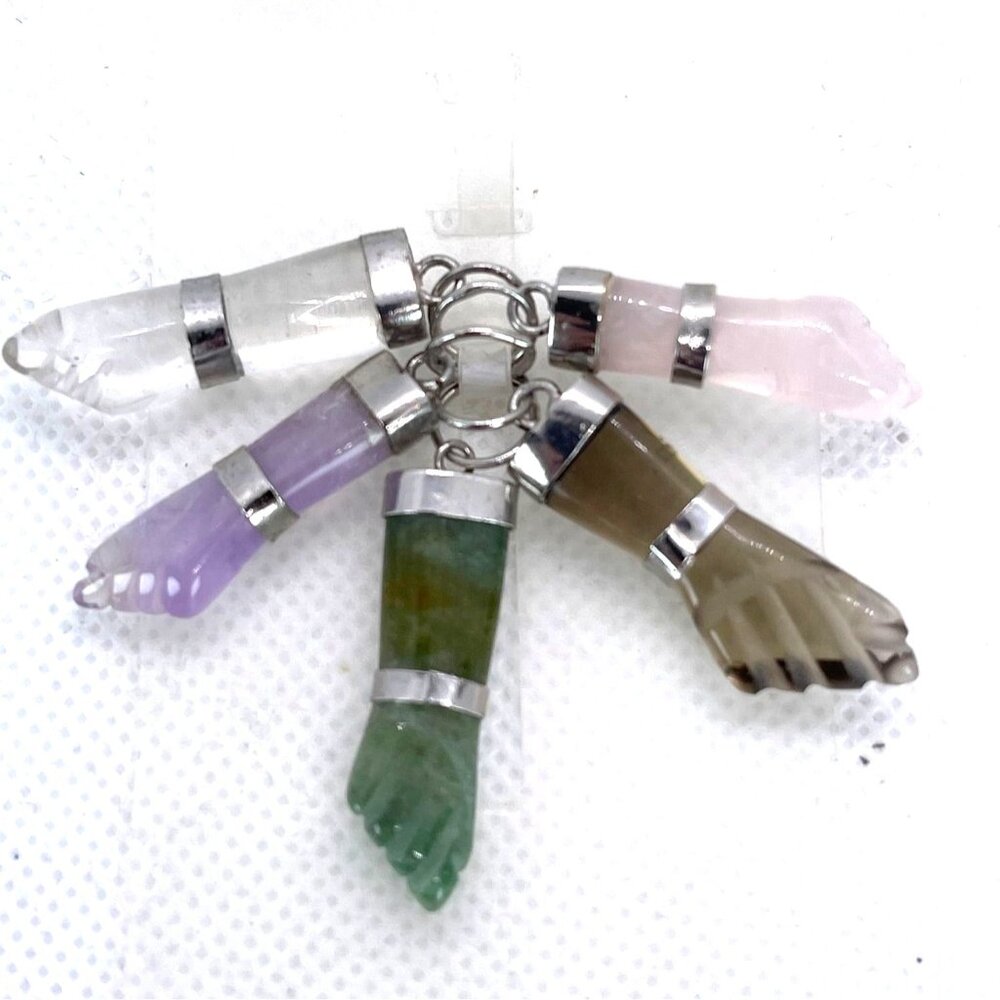 Retired Chloe Laclau Rio 5 Gemstone Figa Pendant Set 2008 Deadstock NWT Brazil - Picture 10 of 12